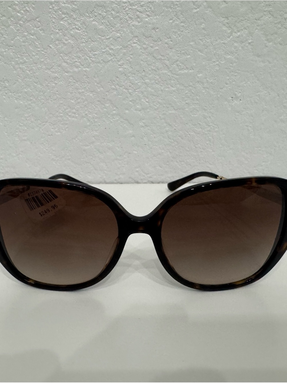 Michael Kors Oversized Tortoise Shell Sunglasses with Brown Gradient Lenses